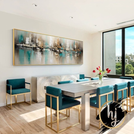 תמונה לסלון או למשרד אבסטרקט אלגנטי דגם 507235