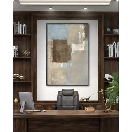 תמונת קנבס לסלון בסגנון גאומטרי 