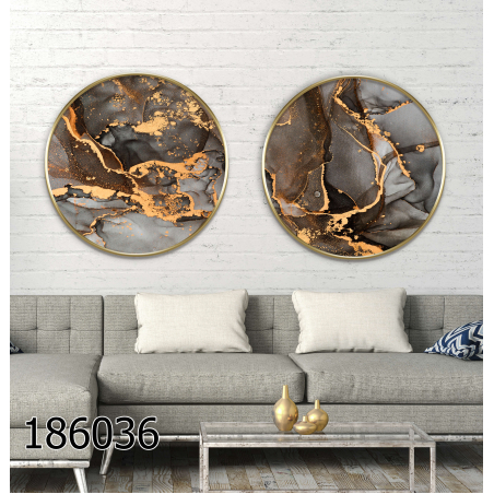 זוג תמונות עגולות דגם 186036   