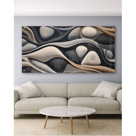 תמונת זכוכית תלת מימד לפינת אוכל או לסלון דגם 1211232