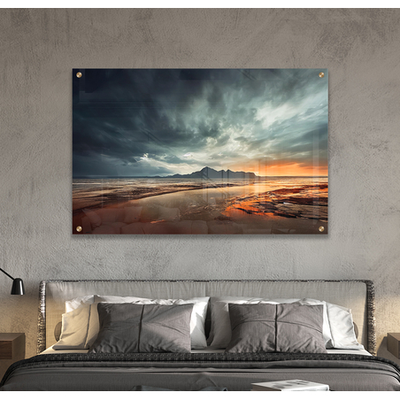 תמונת זכוכית לחדר שינה או לסלון דגם 22125219