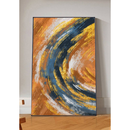 תמונת קנבס מעוצבת לסלון או למשרד בתלייה לאורך או לרוחב עם או בלי מסגרת דגם 7574325