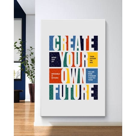 תמונת קנבס בסגנון השראה ומוטיבציה למשרד 