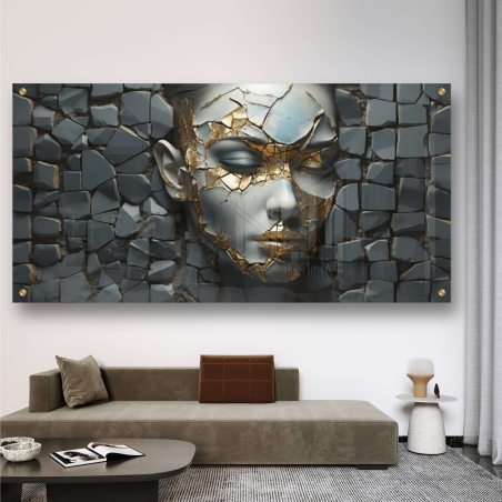 תמונת זכוכית או קנבס לסלון או למשרד עיצוב בלעדי דגם 2809230