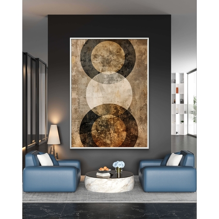 תמונת קנבס לסלון בסגנון גאומטרי 