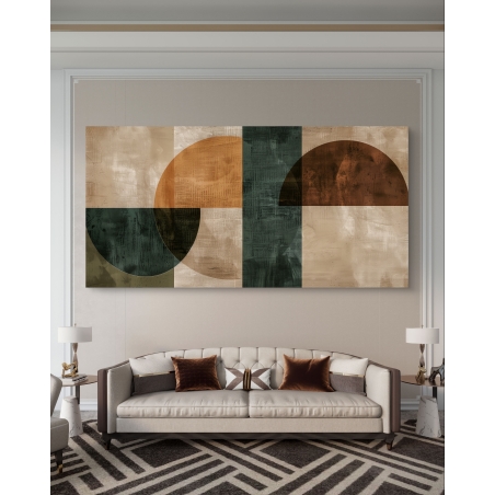 תמונת קנבס לסלון בסגנון גאומטרי 