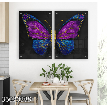 זוג תמונות  בהדפסה ישירה על זכוכית דגם 36020339