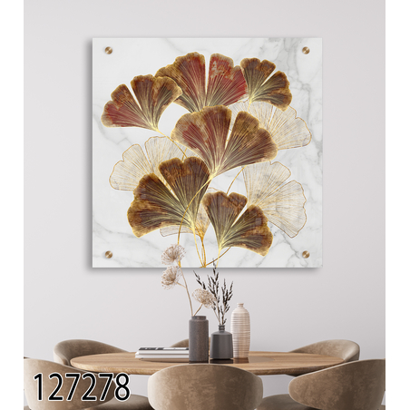 תמונת זכוכית מרובעת לפינת אוכל למשרד או למטבח דגם-127278