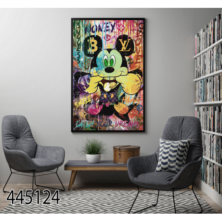 תמונת גרפיטי על קנבס או על זכוכית לבחירתכם דגם 445124