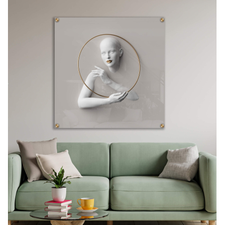 תמונה מעוצבת  על קנבס או זכוכית במבחר מידות דגם-165378