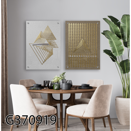 זוג תמונות בהדפסה על זכוכית דגם G370919