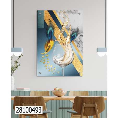 תמונה מעוצבת למטבח מודפסת על זכוכית דגם 28100493