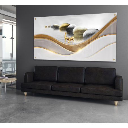 תמונה בעיצוב מודרני מודפסת על זכוכית מחוסמת 6 מ