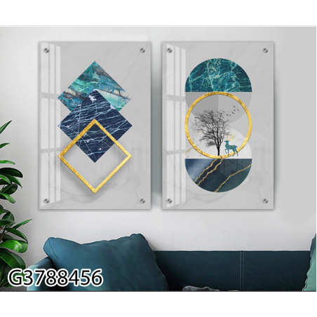 זוג תמונות בהדפסה על זכוכית דגם G3788456