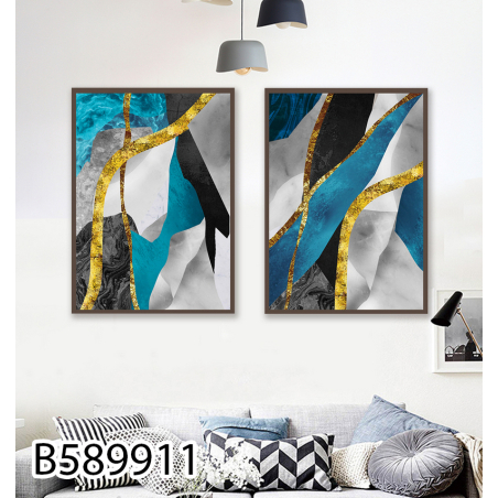 זוג תמונות על קנבס לסלון לפינת אוכל או לחדר השינה דגם B589911