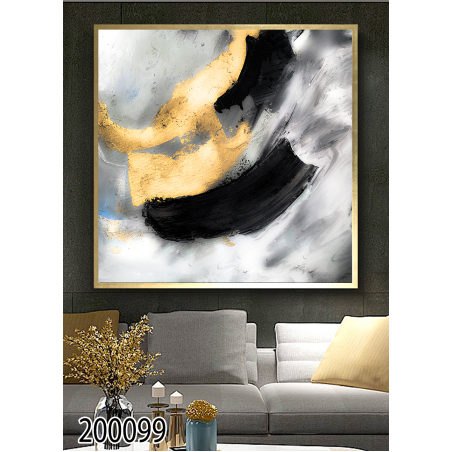 תמונה מעוצבת לסלון מודפסת על קנבס כותנה דגם 200099