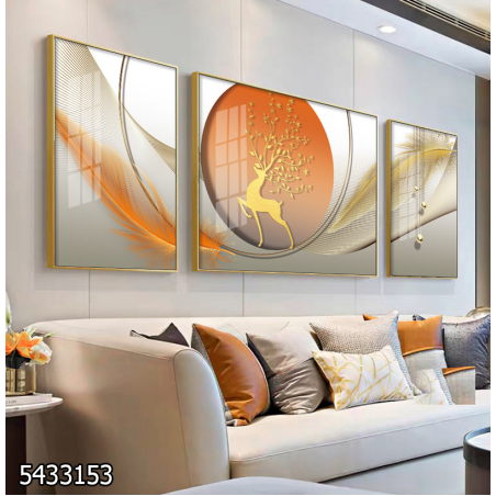 תמונה מחולקת לסלון על קנבס עם אפשרות לחיפוי זכוכית דגם 5433153