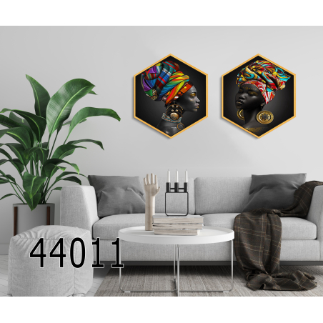 זוג תמונות משושה דגם 44011