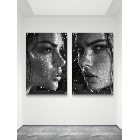 זוג תמונות זכוכית 