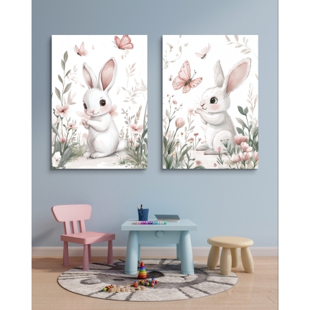 זוג תמונות על קנבס לחדר ילדים 