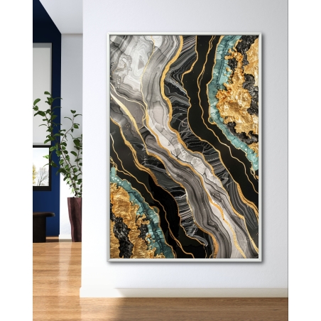 תמונת קנבס לסלון בסגנון אבסטרקט 