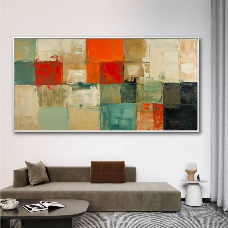 תמונת קנבס לסלון בסגנון גאומטרי 