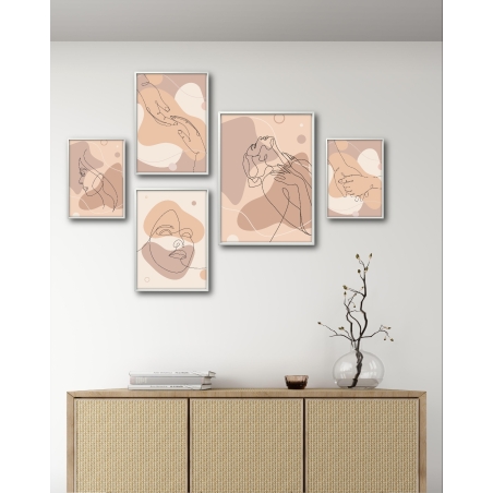 סט מעוצב לסלון 5 חלקים דגם E190124 