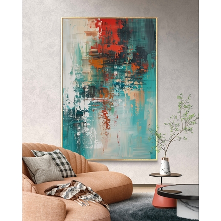 תמונת קנבס לסלון בסגנון אבסטרקט 