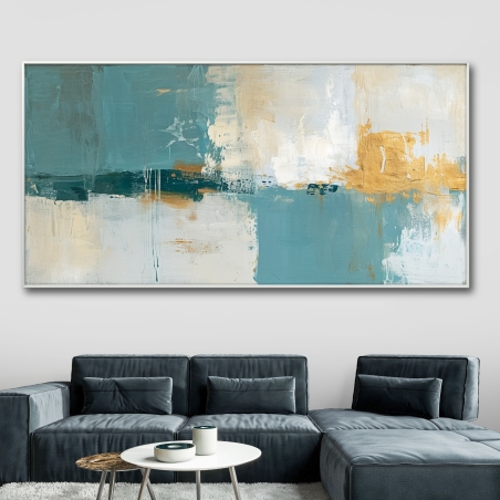 תמונת קנבס לסלון בסגנון גאומטרי 