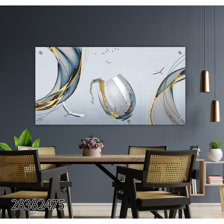 תמונת זכוכית מקורית למטבח או לפינת האוכל מודפסת על זכוכית דגם-28382475