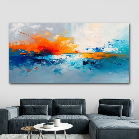 תמונת קנבס לסלון בסגנון אבסטרקט 