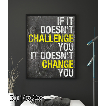 תמונת מוטיבציה מעוצבת עם או בלי מסגרת דגם 3010898