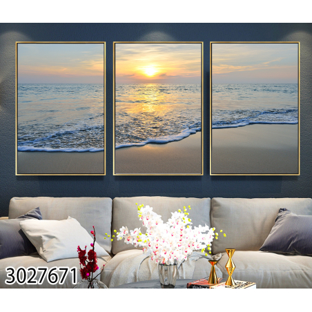 תמונת נוף מחולקת על קנבס מתוח וממוסגר לחדר השינה או לסלון דגם 3027671