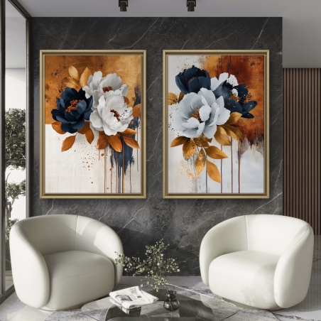 זוג תמונות קנבס לסלון/חדר שינה 