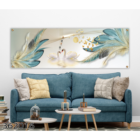 תמונת זכוכית תלת מימד פנורמית מיוחדת לסלון לפינת אוכל או למשרד  דגם-362016