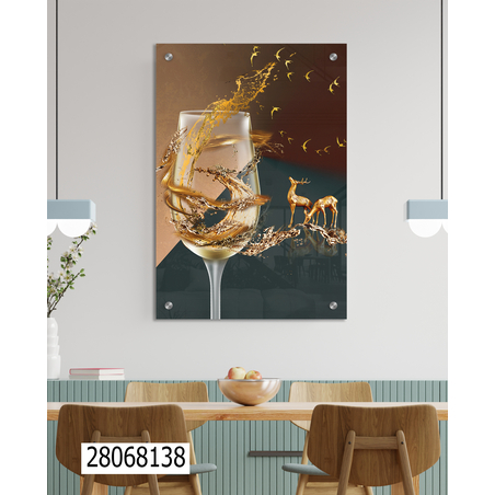 תמונה מעוצבת למטבח מודפסת על זכוכית דגם 28068138