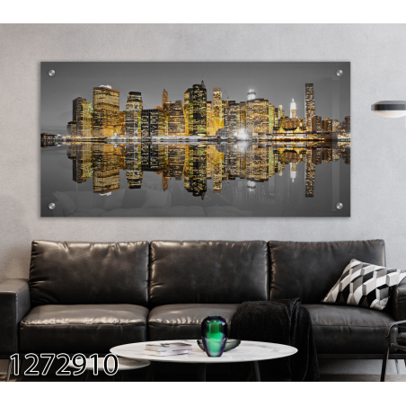 תמונת זכוכית מקורית לחדר השינה או לסלון או למשרד מודפסת על זכוכית דגם-1272910