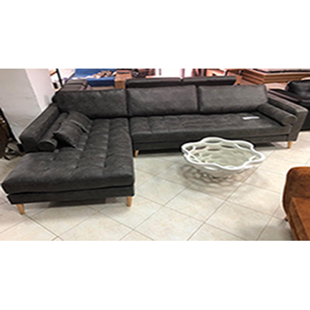 סלון פינתי דגם קפיטונז 