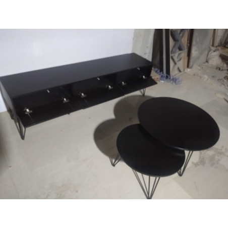 מזנון + שולחן דגם ציפוי שיש 