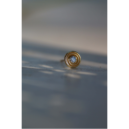 עגיל spira גדול יהלום לבן