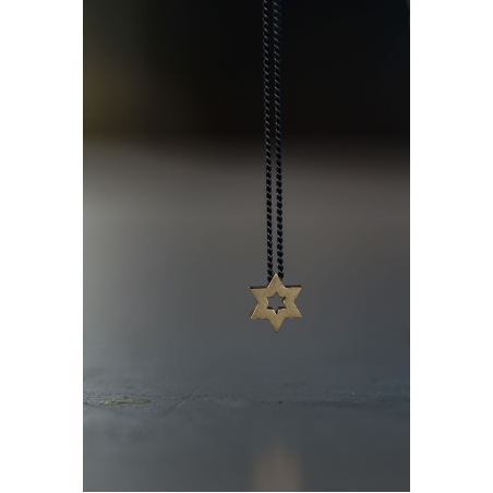 שרשרת תליון מגן דוד תלת מימד