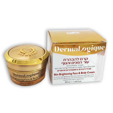 קרם להבהרת עור הפנים והגוף דרמאלוג'יק