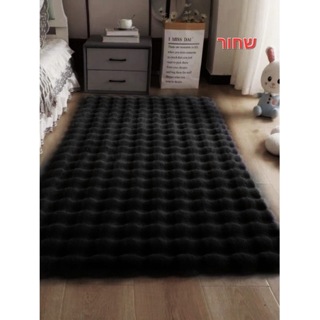 שטיח דגם לאונרדו בצבע שחור גודל 120X180 ס