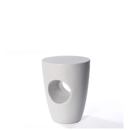 שולחן צד מפוליאסטר בצבע לבן