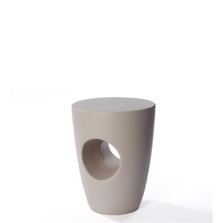 שולחן צד מפוליאסטר בצבע מוקה