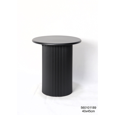 שולחן צד ממתכת  בצבע שחור