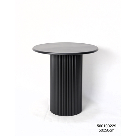 שולחן צד ממתכת  בצבע שחור