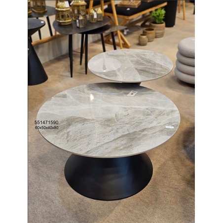 זוג שולחנות סלון  ממתכת