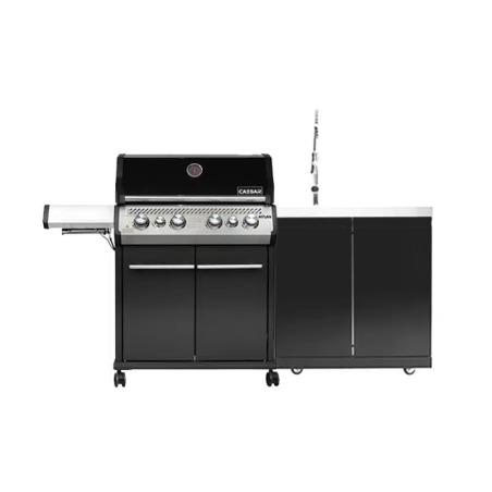 🔥 גריל גז CAESAR ATLAS + יחידת כיור סיזר NERO – חווית גריל מקצועית בחצר!