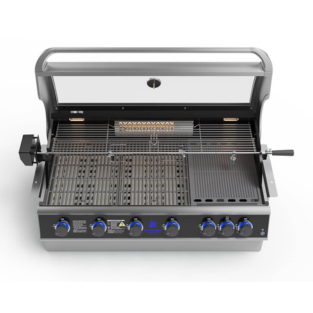 גריל גז בנוי Beefmaster Deluxe 6 Built-In | 6 מבערי Quad, רוטיסרי ואינפרא אדום
